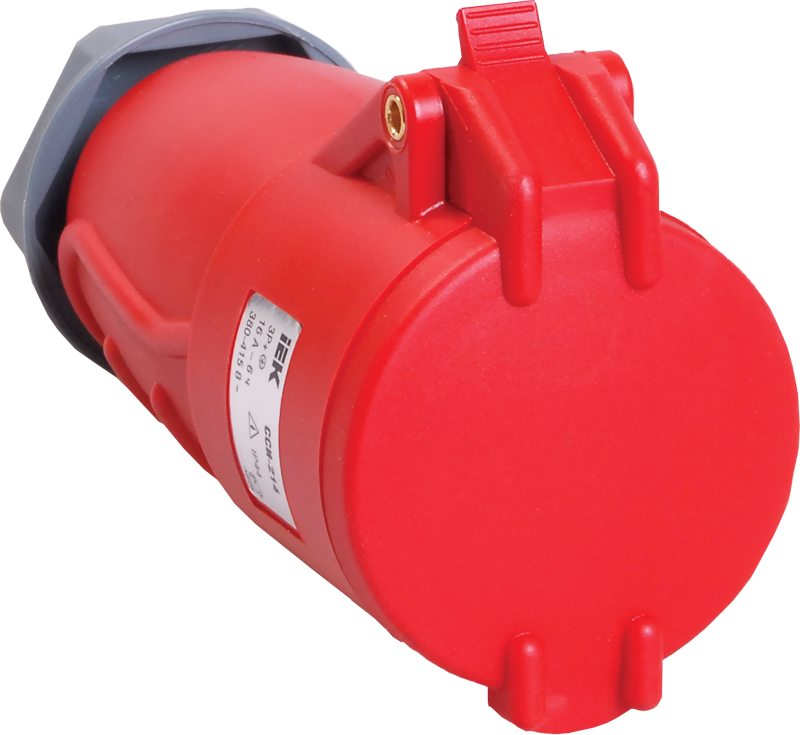 Изображение MAGNUM Розетка переносная ССИ-215 16А-6ч/200/346-240/415В 3P+PE+N IP44 IEK
