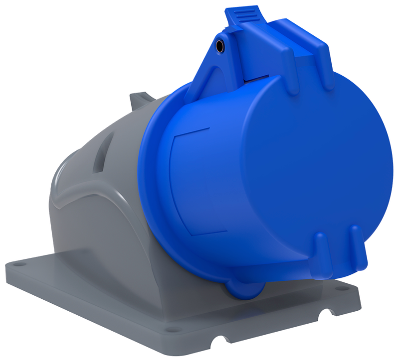 Изображение MAGNUM Розетка стационарная ССИ-123 32А-6ч/200-250В 2P+PE IP44 IEK