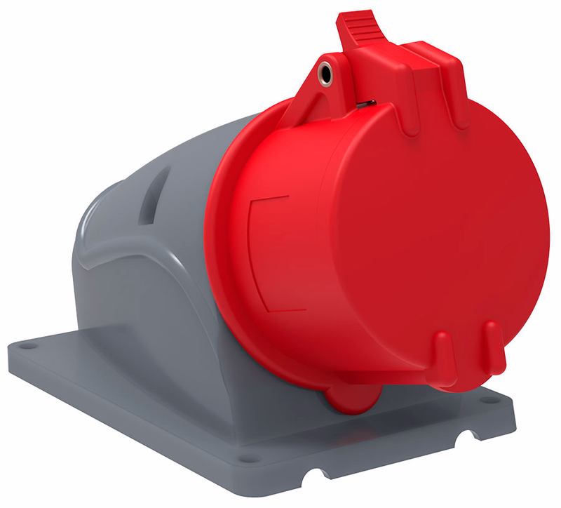 Изображение MAGNUM Розетка стационарная ССИ-115 16А-6ч/200/346-240/415В 3P+PE+N IP44 IEK