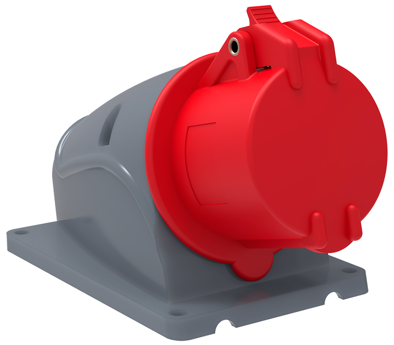 Изображение MAGNUM Розетка стационарная ССИ-114 16А-6ч/380-415В 3P+PE IP44 IEK