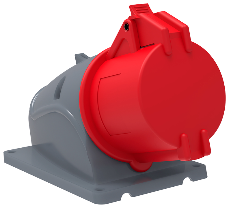 Изображение MAGNUM Розетка стационарная ССИ-124 32А-6ч/380-415В 3P+PE IP44 IEK