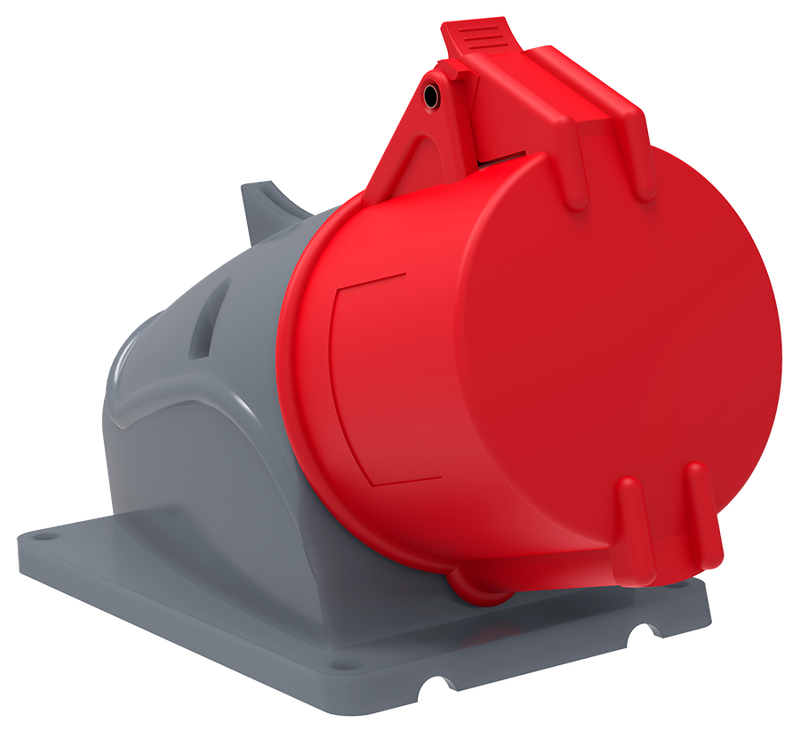 Изображение MAGNUM Розетка стационарная ССИ-125 32А-6ч/200/346-240/415В 3P+PE+N IP44 IEK