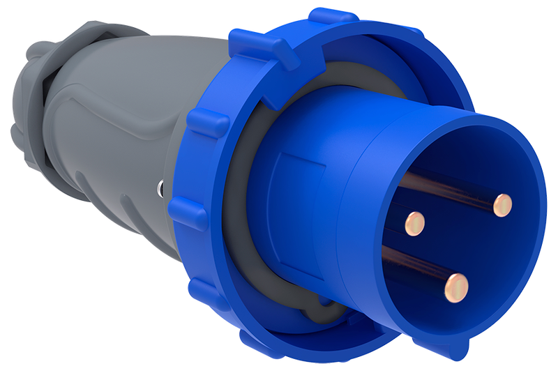 Изображение MAGNUM Вилка переносная ССИ-033 63А-6ч/200-250В 2P+PE IP67 IEK