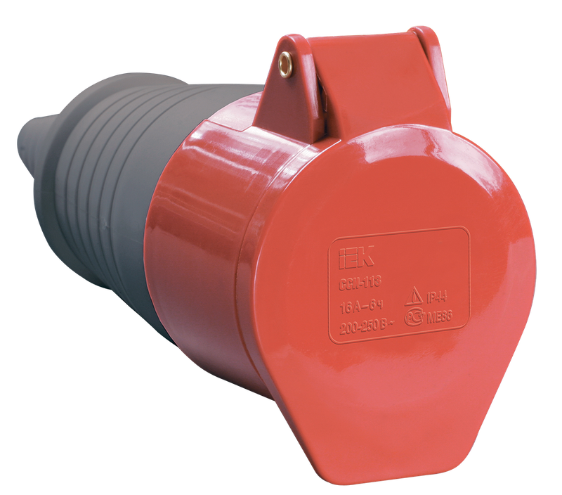 Изображение Розетка переносная ССИ-224 3Р+РЕ 32А 380-415В IP44 IEK