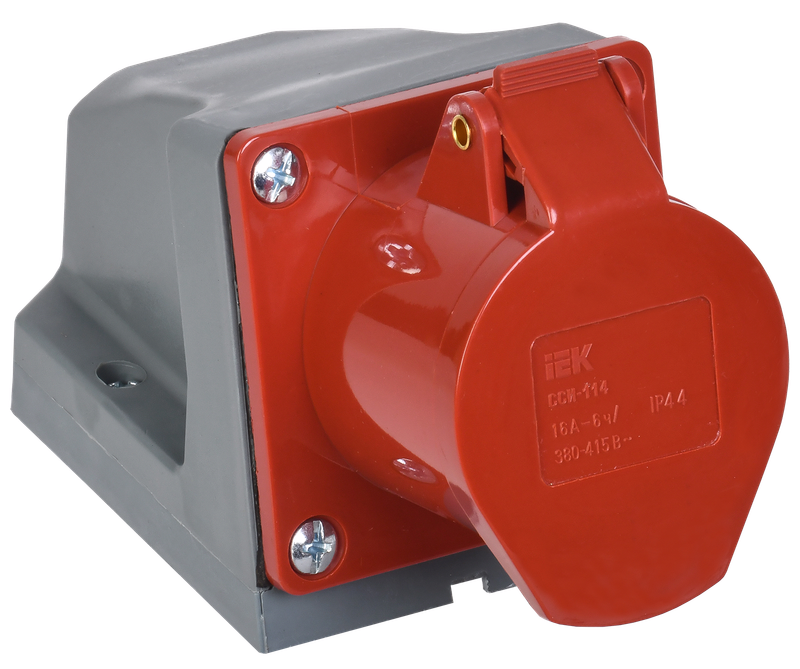 Изображение Розетка стационарная CCИ-115 3Р+РЕ+N 16А 380-415В IP44 IEK