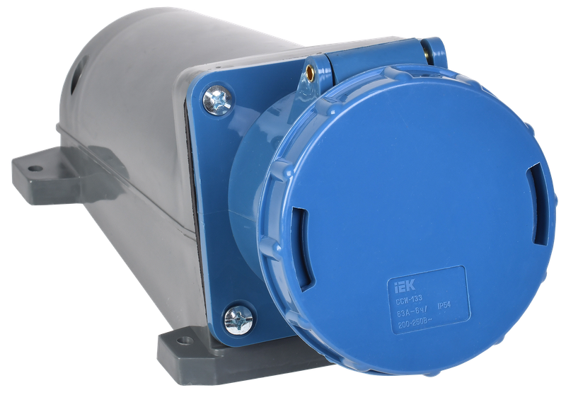 Изображение Розетка стационарная ССИ-133 2P+PE 63А 200-250В IP54 IEK