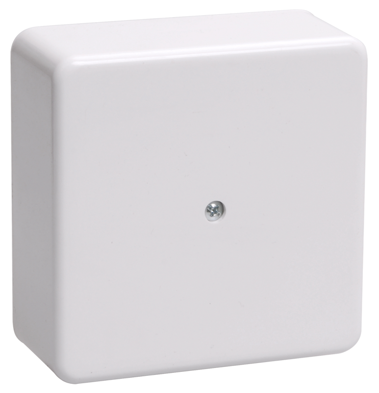 Изображение Коробка распаячная КМ41222 для открытой проводки безгалогенная (HF) 100х100х44мм белая (6 клемм 6мм2) IEK