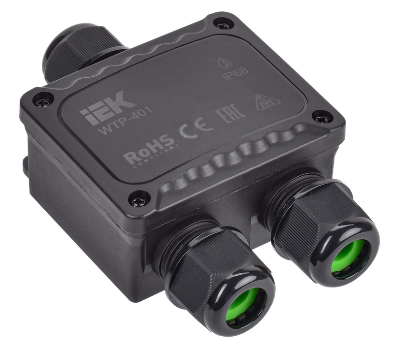Изображение Коробка распределительная герметичная WTP-401 3 ввода IP68 IEK