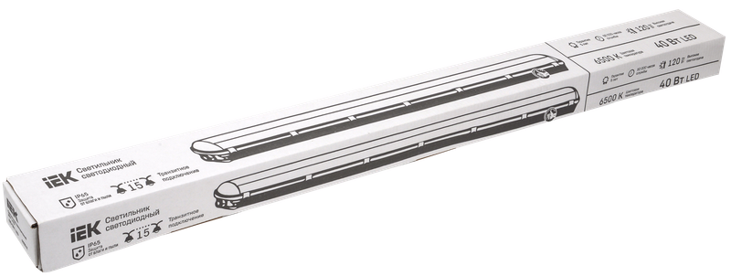 Изображение PRO Светильник ДСП 1422 40Вт 6500К IP65 1200мм IEK