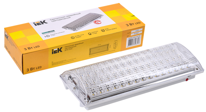 Изображение Светильник аварийный ДПА 2104 4ч IP20 IEK