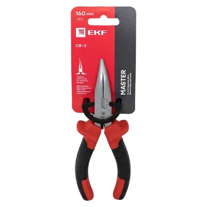 Изображение Длинногубцы изогнутые Master 160 мм EKF