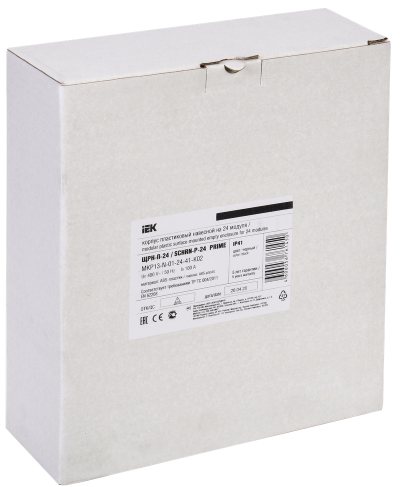 Изображение PRIME Корпус пластиковый ЩРН-П-24 модуля навесной черный IP41 IEK