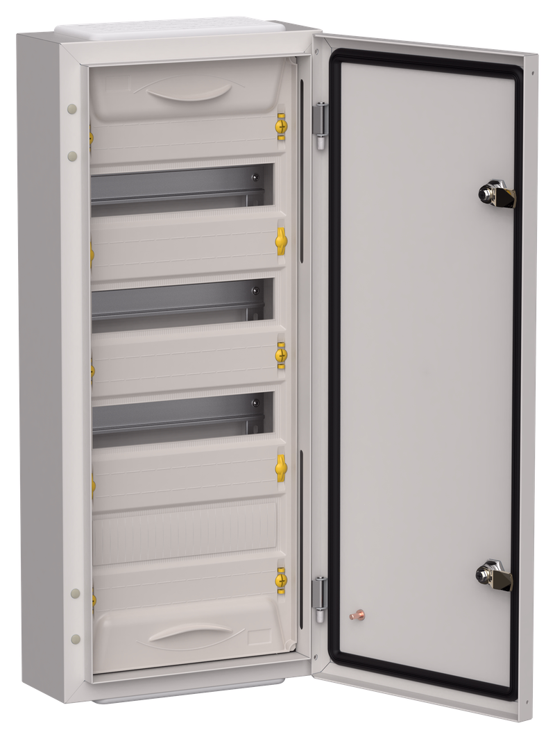 Изображение TITAN 5 Корпус металлический ЩРн-48 (1х48) 710х310х140мм IP54 серый (одна дверь) IEK