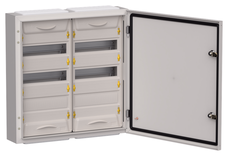 Изображение TITAN 5 Корпус металлический ЩРн-72 (2х36) 585х570х140мм IP54 серый (одна дверь) IEK