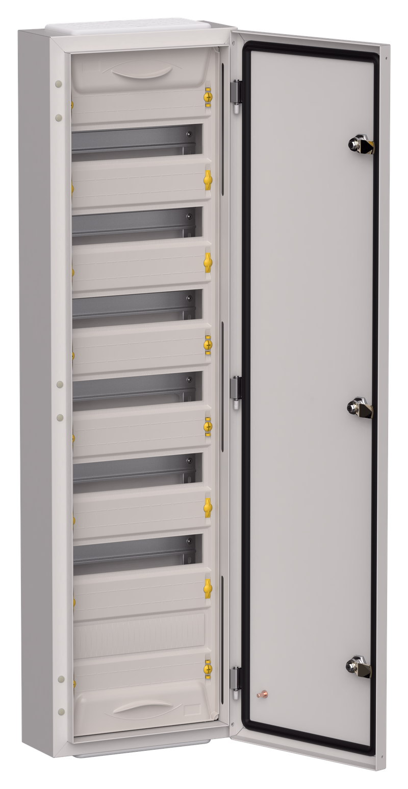 Изображение TITAN 5 Корпус металлический ЩРн-84 (1х84) 1085х310х140мм IP54 серый (одна дверь) IEK