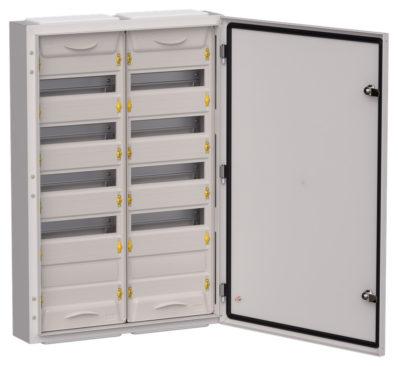 Изображение TITAN 5 Корпус металлический ЩРн-120 (2х60) 835х570х140мм IP54 серый (одна дверь) IEK