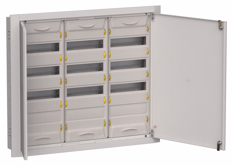 Изображение TITAN 5 Корпус металлический ЩРв-144 (3х48) 755х885х130мм IP31 серый (две двери) IEK