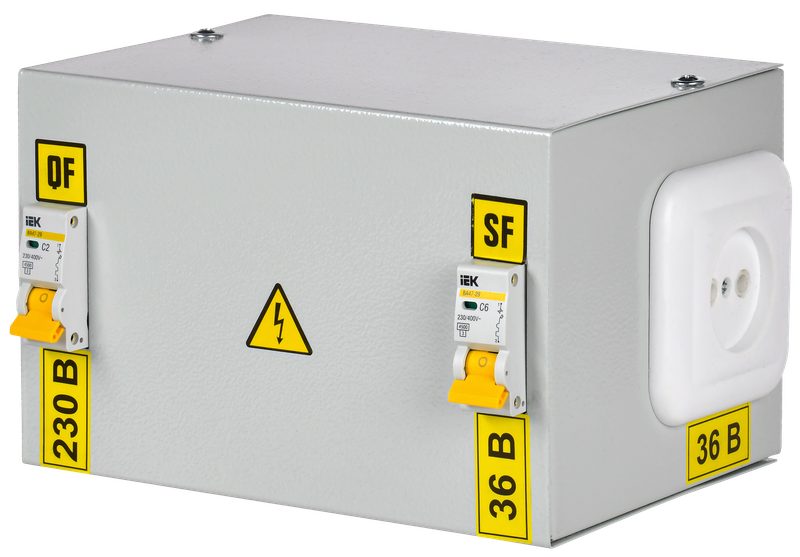 Изображение Ящик с понижающим трансформатором ЯТП-0,25 230/36-2 36 УХЛ4 IP30 IEK