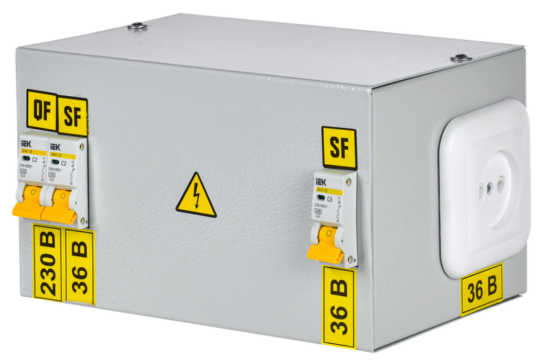 Изображение Ящик с понижающим трансформатором ЯТП-0,25 230/36-3 36 УХЛ4 IP30 IEK