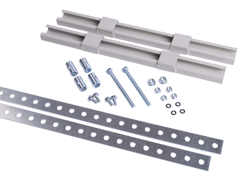 Изображение Комплект крепления металлокорпуса к столбу монтажной полосой IEK
