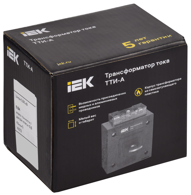 Изображение Трансформатор тока ТТИ-А 25/5А 5ВА класс 0,5 МПИ08 IEK