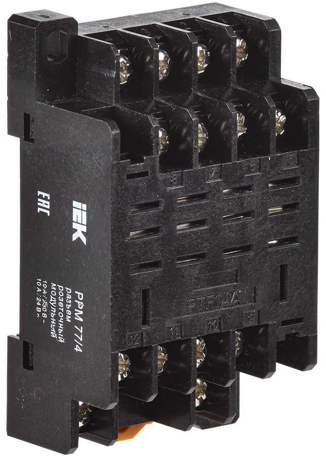 Изображение Разъем РРМ77/4(PTF14A) для РЭК77/4(LY4) модульный IEK