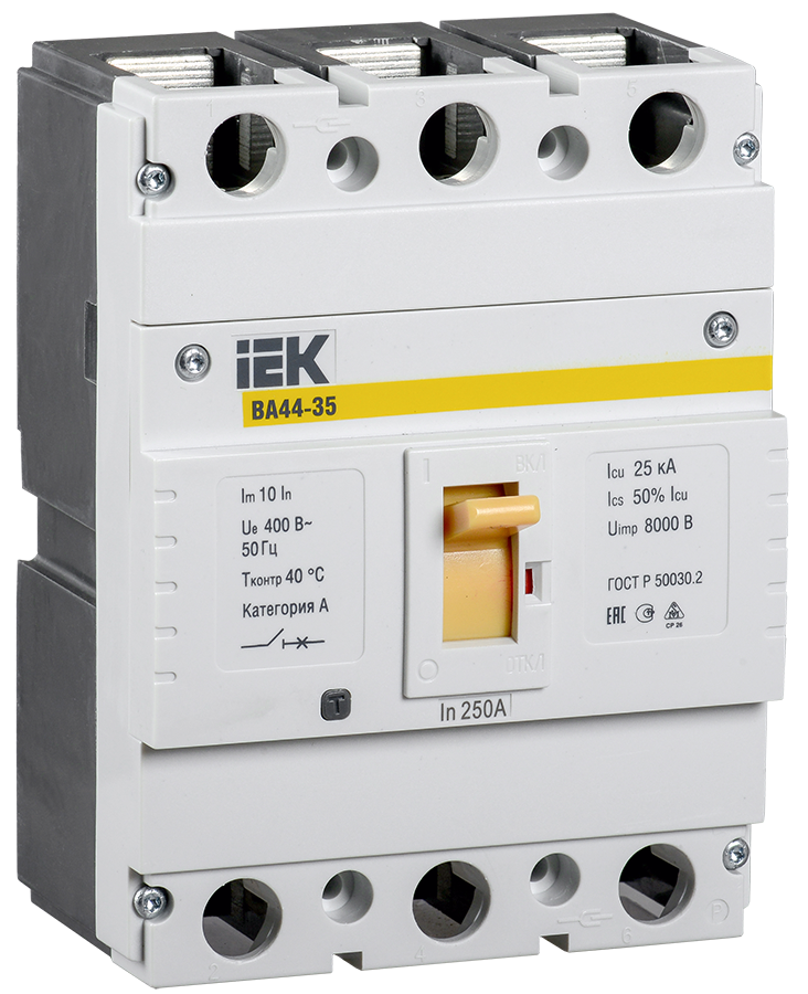 Изображение Выключатель автоматический ВА44-35 3Р 200А 25кА IEK