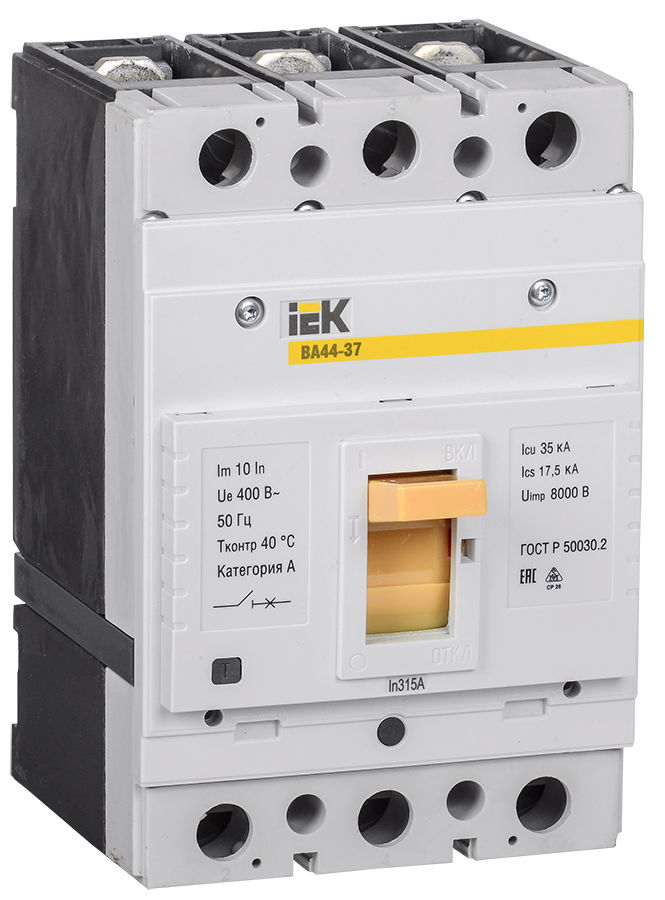 Изображение Выключатель автоматический ВА44-37 3Р 315А 35кА IEK