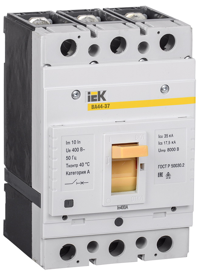 Изображение Выключатель автоматический ВА44-37 3Р 400А 35кА IEK