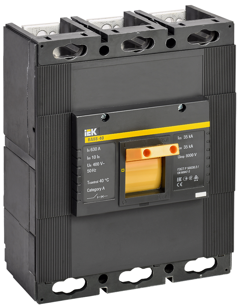 Изображение Выключатель автоматический ВА88-40 3Р 630А 35кА IEK