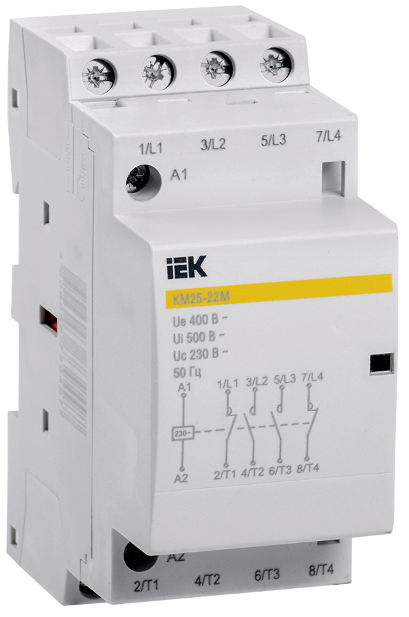 Изображение Контактор модульный КМ25-22М AC IEK