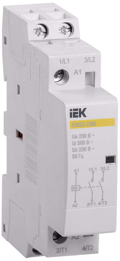 Изображение Контактор модульный КМ20-20М AC IEK