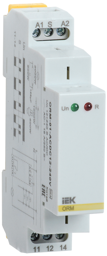 Изображение Реле импульсное ORM 1 контакт 12-240В AC/DC IEK