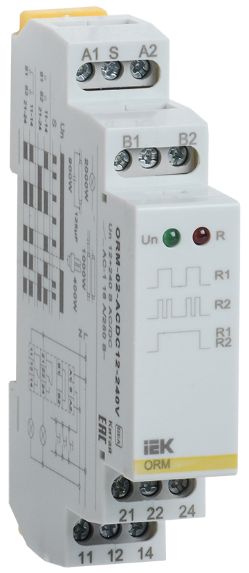 Изображение Реле импульсное ORM 2 контакта 12-240В AC/DC IEK