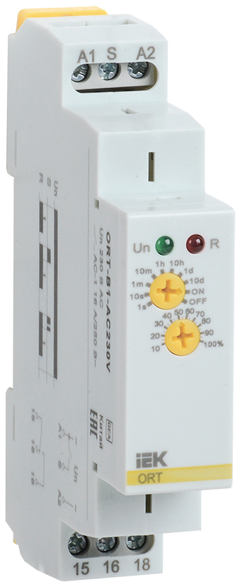 Изображение Реле задержки выключения ORT 1 контакт 230В AC IEK