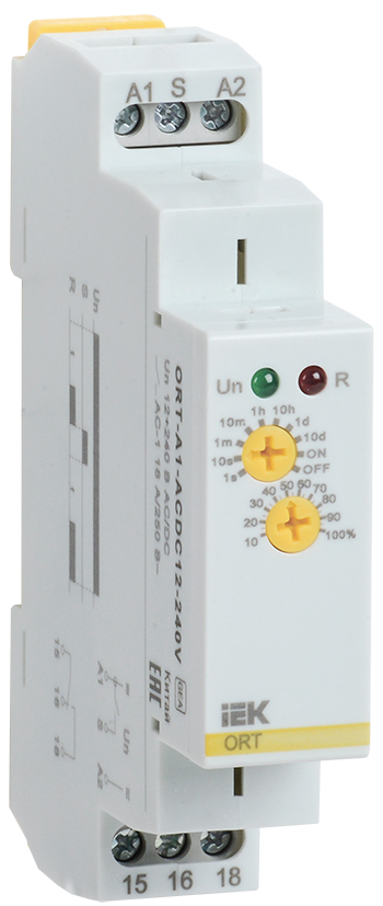 Изображение Реле задержки включения ORT 1 контакт 12-240В AC/DC IEK