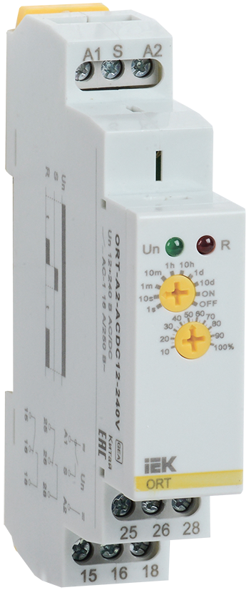 Изображение Реле задержки включения ORT 2 контакта 12-240В AC/DC IEK