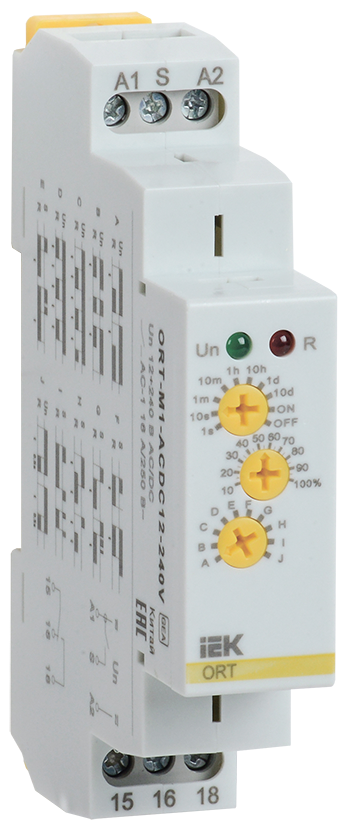 Изображение Реле времени ORT многофункциональное 1 контакт 12-240В AC/DC IEK