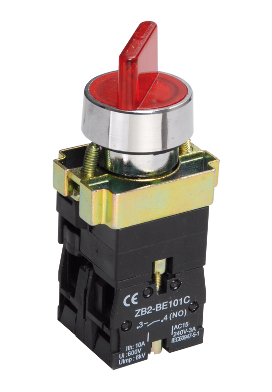 Изображение Переключатель LAY5-BK2465 2 положения красный NO+NC IEK