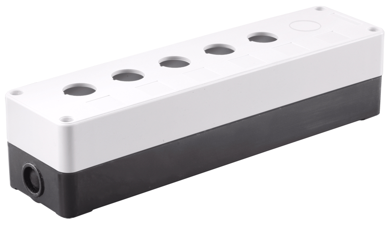 Изображение Корпус поста КП105(6) для кнопок управления 5(6) мест белый IEK