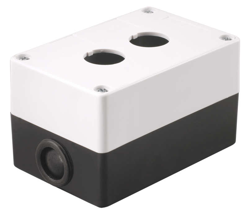 Изображение Корпус поста КП102 для кнопок управления 2 места белый IEK