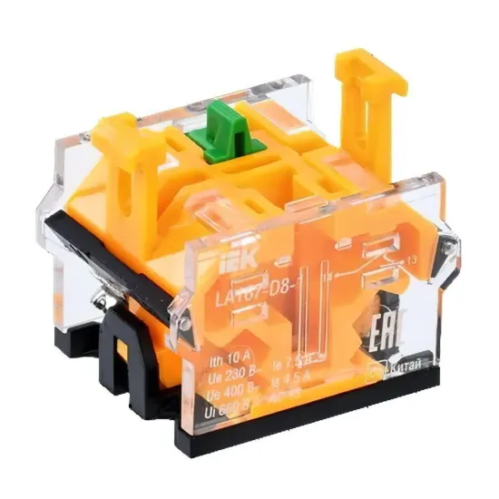 Изображение Дополнительный контакт для светосигнальной арматуры 1р для серии D8 IEK