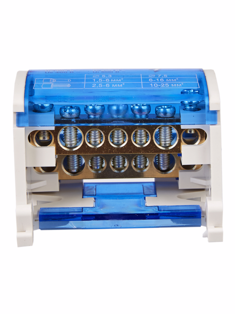 Изображение Шины на DIN-рейку в корпусе (кросс-модуль) ШНК 2х7 L+PEN IEK